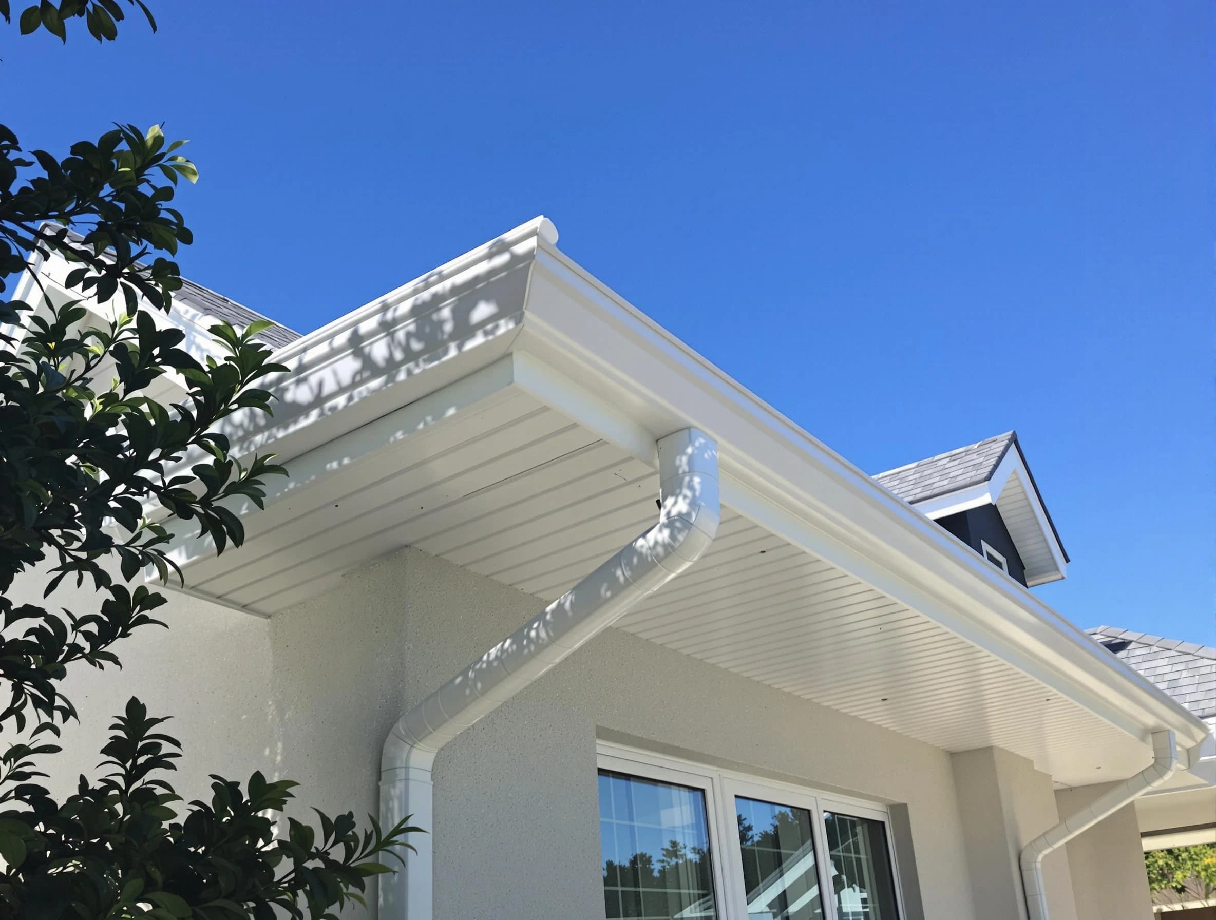 Custom-fit rain gutter system by South Euclid Roofing Company in South Euclid, OH