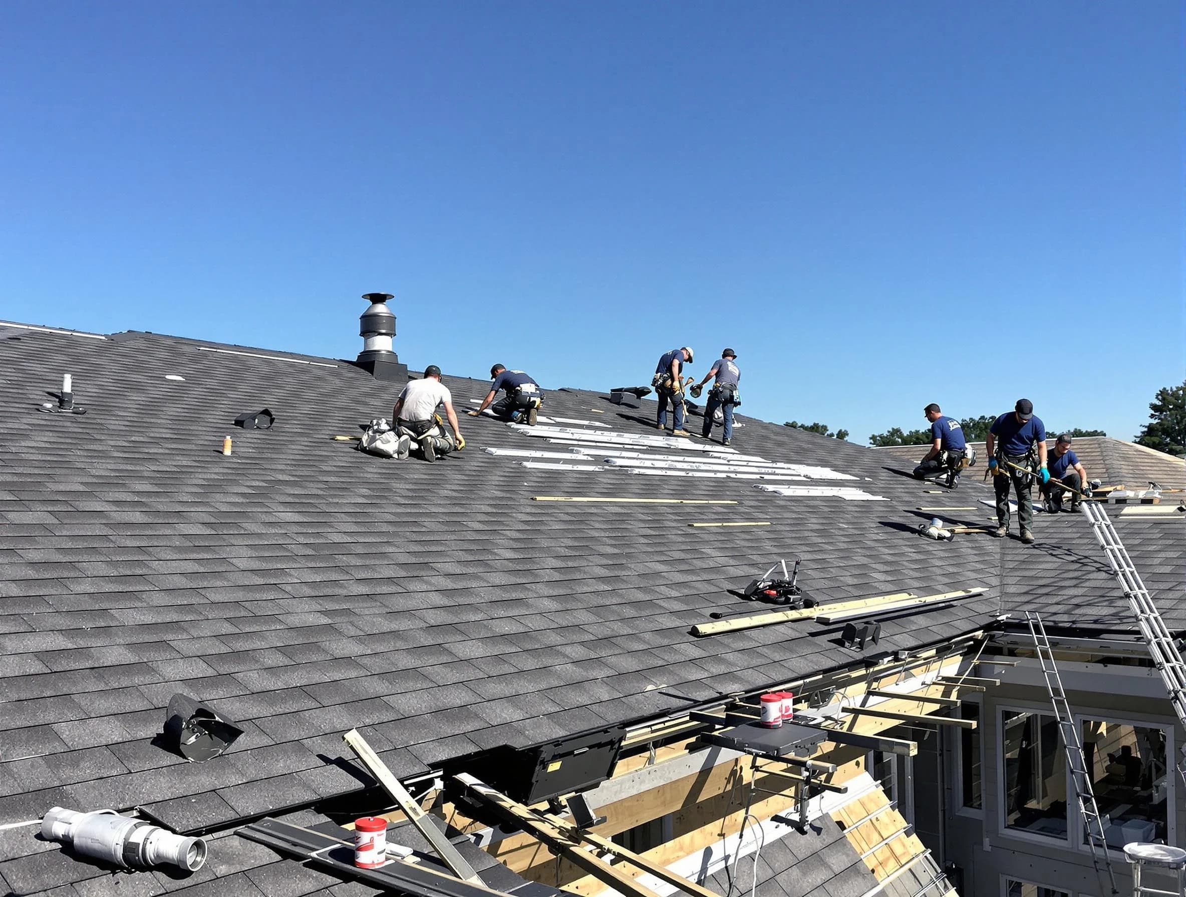 South Euclid Roofing Company experts performing roof installation in South Euclid, OH