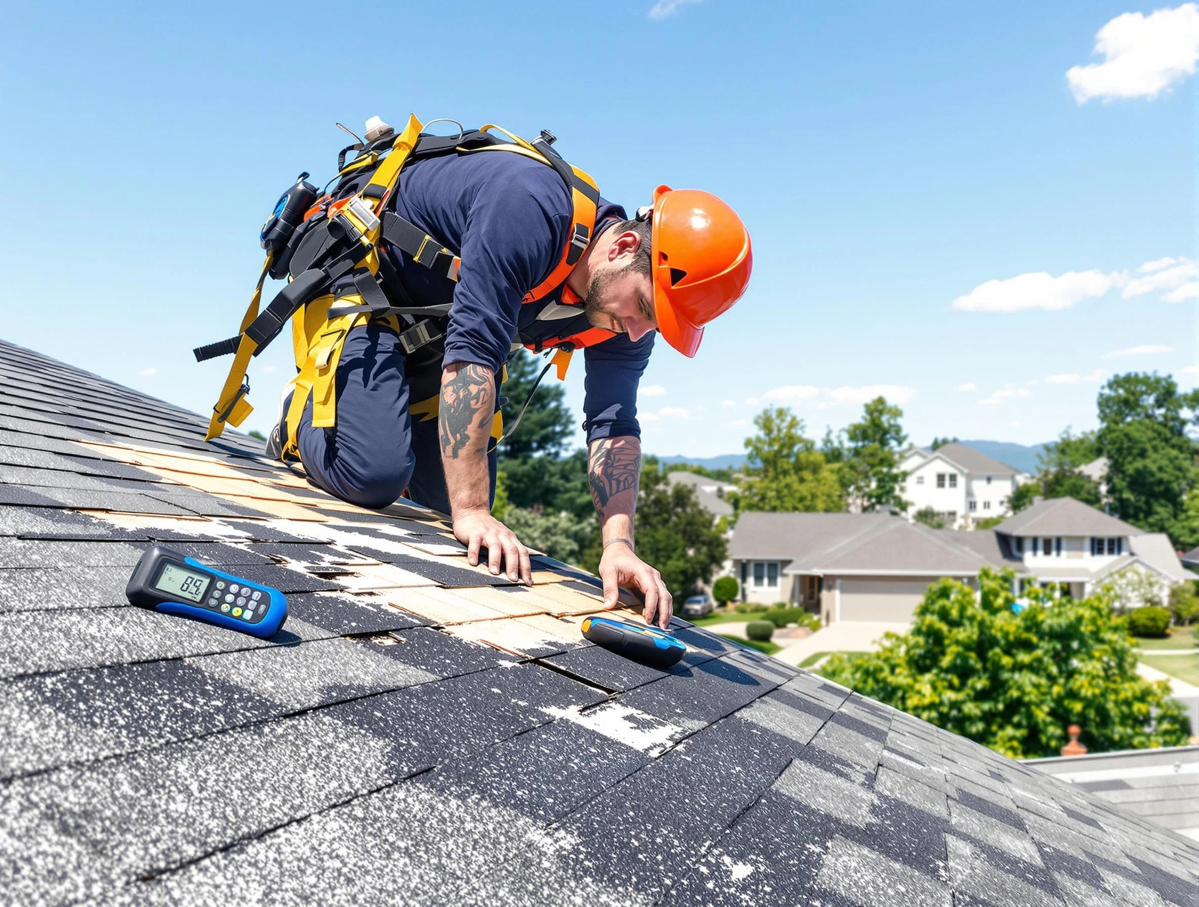 South Euclid Roofing Company professional performing roof repairs in South Euclid, OH