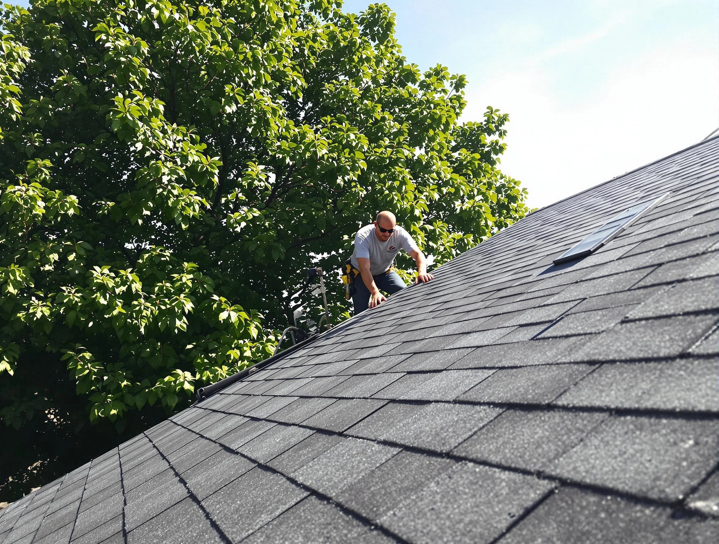 Certified roofers from South Euclid Roofing Company working in South Euclid, OH